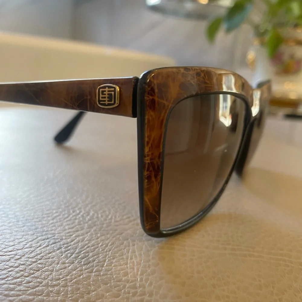 VINTAGE EMILIO PUCCI OVERSIZE SUNGLASSES FRAME 874-0 EP 38 FRANCE